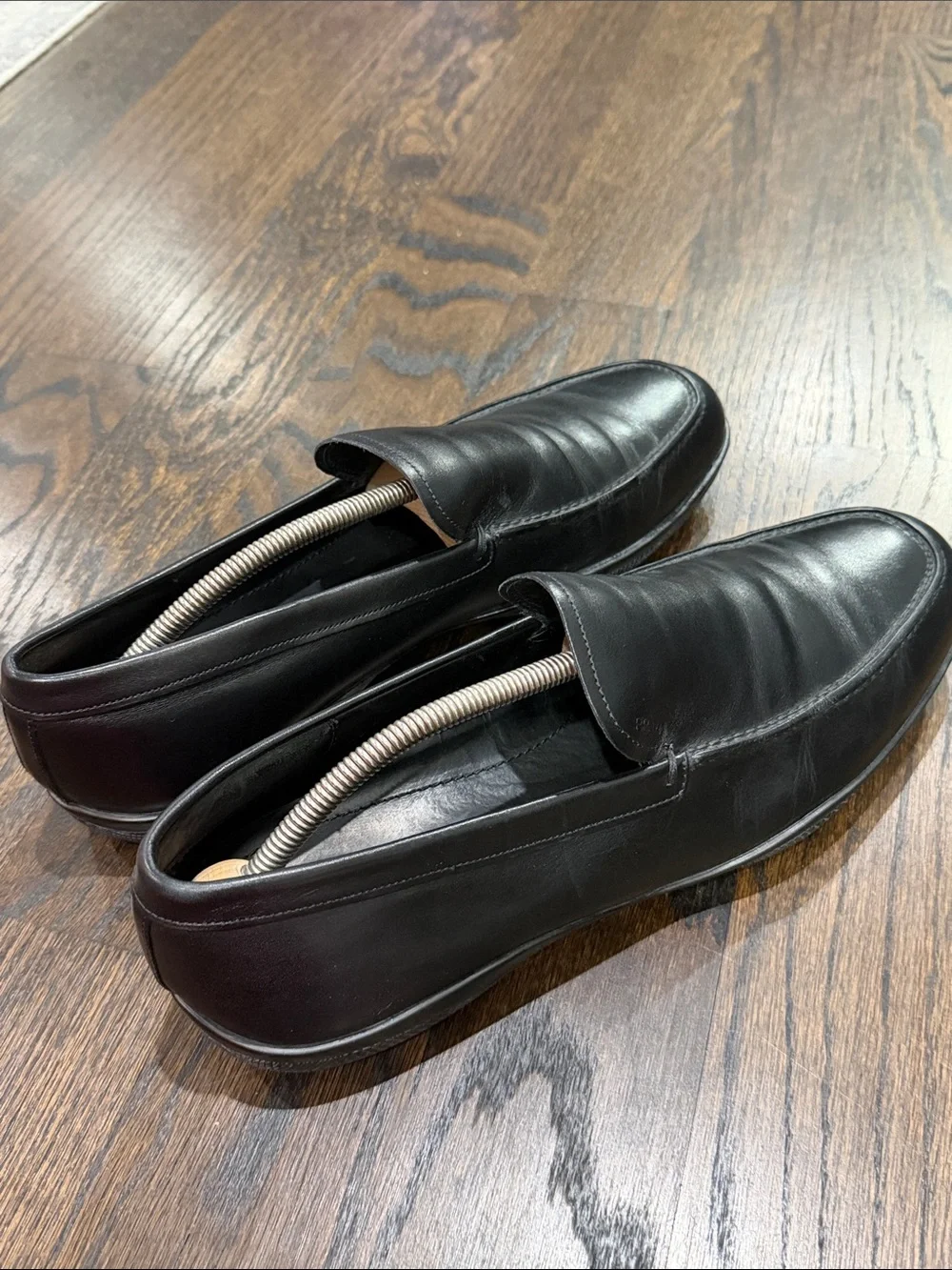 Men’s Prada Rossa Black Leather Venetian Loafers